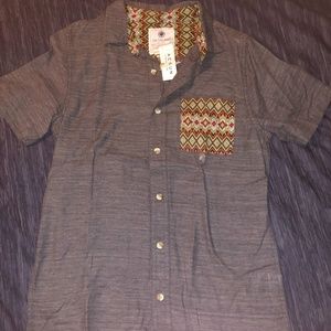 Funky Pocket Short Sleeve Button Up